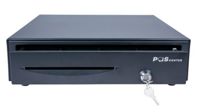 Денежный ящик PОScenter 16EM 410x415x100 механический, PUSH, черный 